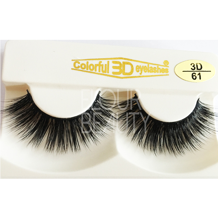 3D silk lashes fiber hairs private label China EJ81